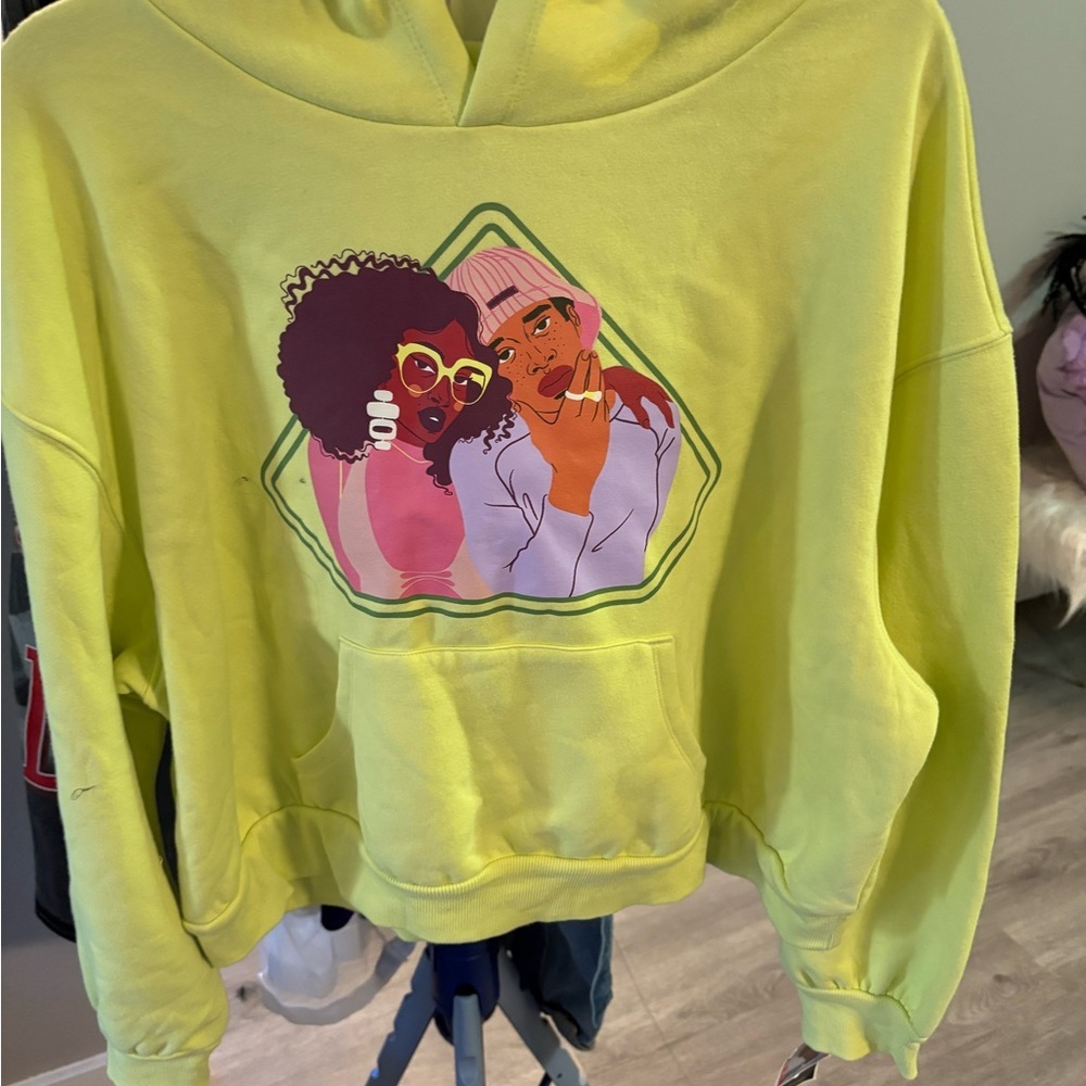Target Lime Green Graphic Hoodie - Picture 1 of 4